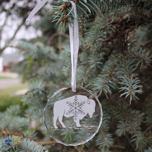 Buffalo Snowflake Ornament - - #tag1#