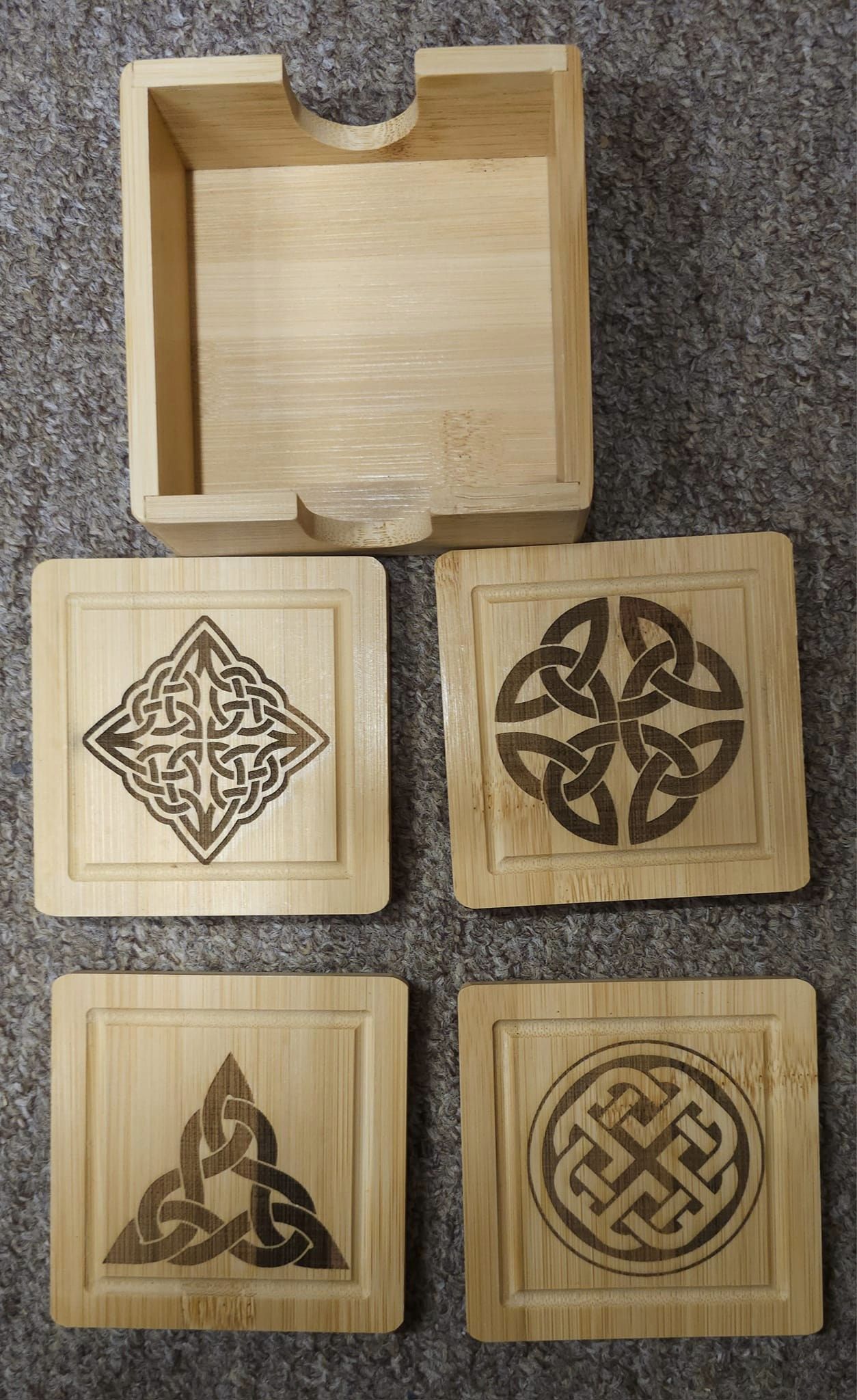 Celtic Knot Coasters (set of 4) - coaster - #tag1#
