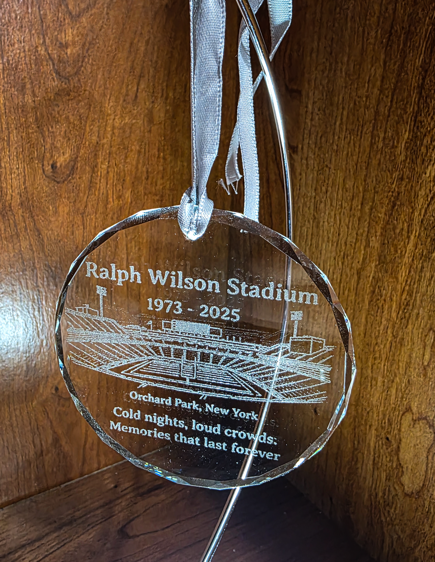 Ralph Wilson Stadium – Commemorative Crystal Ornament (1973–2025)