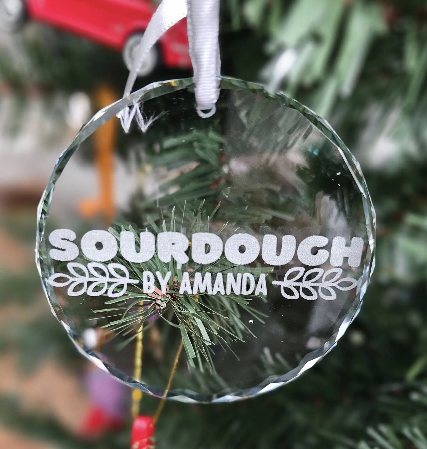 Custom Engraved Crystal Ornament — Personalized Keepsake