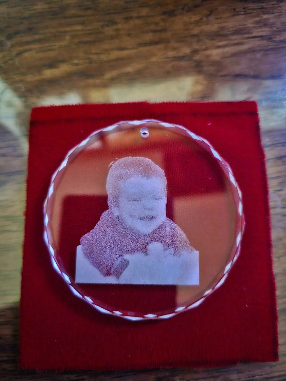 Custom Engraved Crystal Ornament — Personalized Keepsake