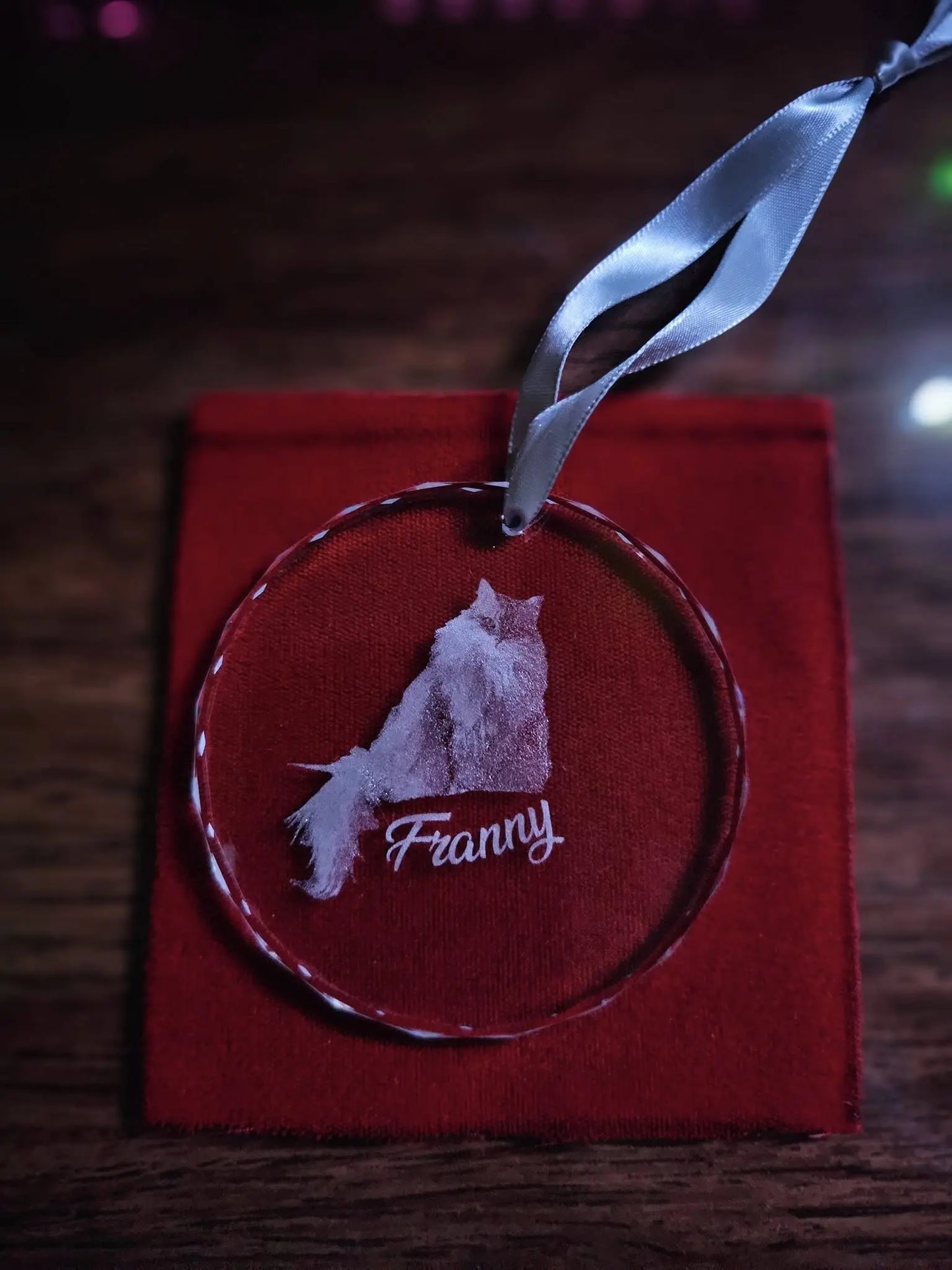 Custom Engraved Crystal Ornament — Personalized Keepsake