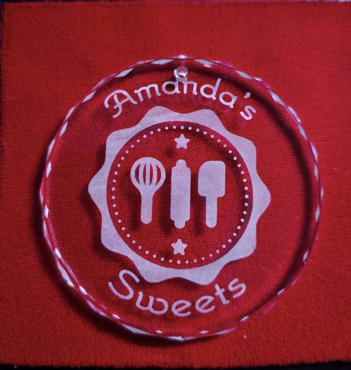 Custom Engraved Crystal Ornament — Personalized Keepsake