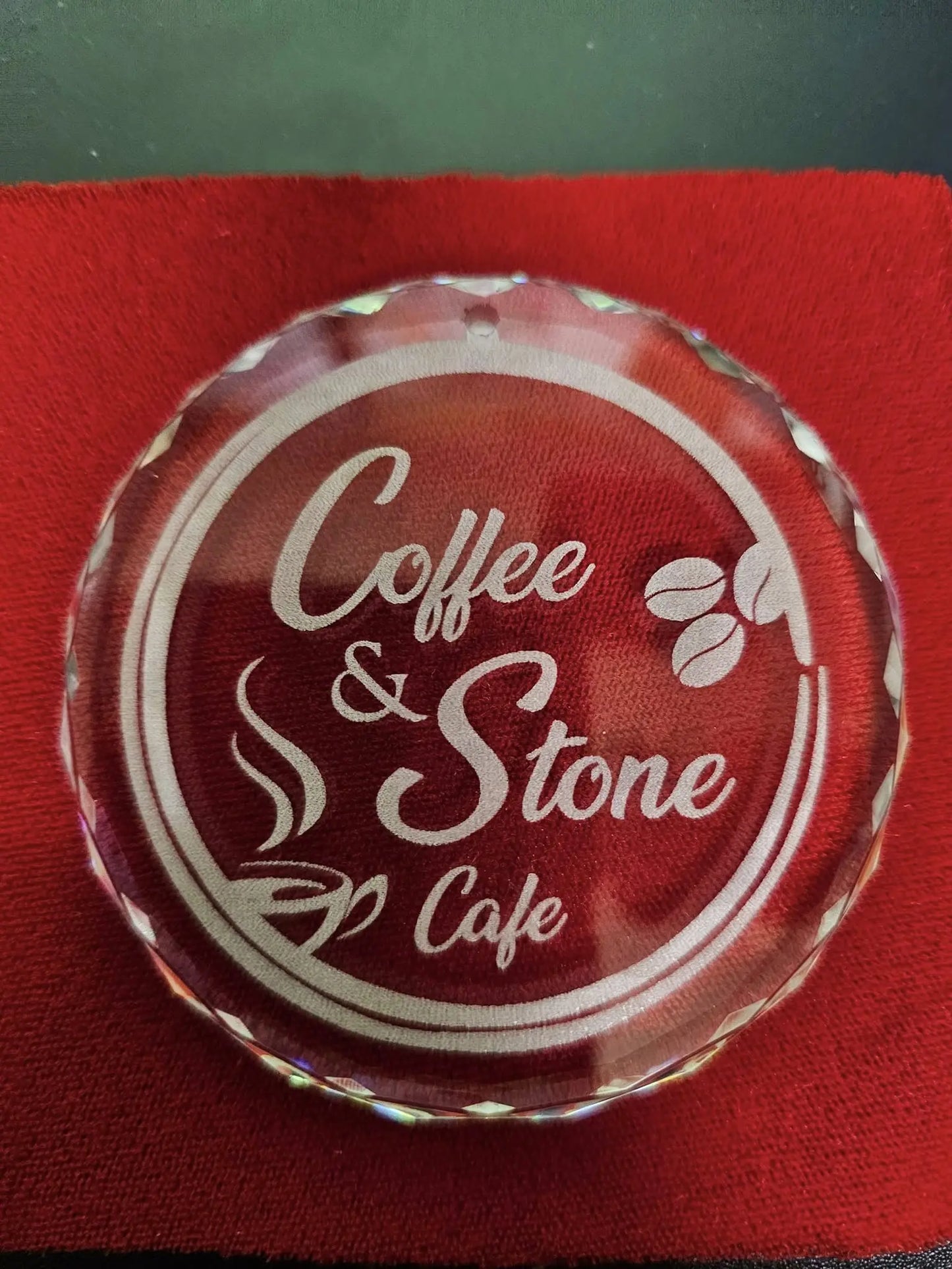 Custom Engraved Crystal Ornament — Personalized Keepsake