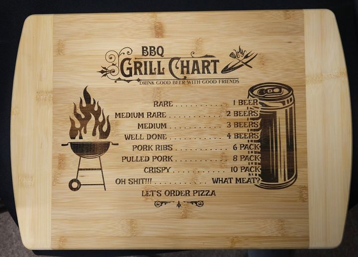 BBQ Grill Chart - cutting board - #tag1#