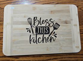 Bless This Kitchen Cutting Board - cutting board - #tag1#