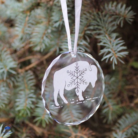 Buffalo Snowflake Ornament - ornament - #tag1#
