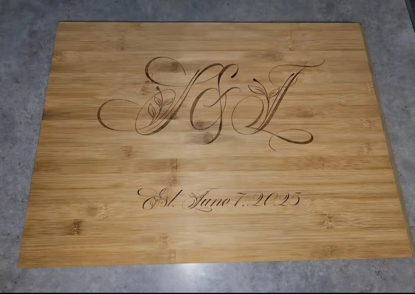 Custom Image Engraved Cutting Board – Photo or Artwork Engraving