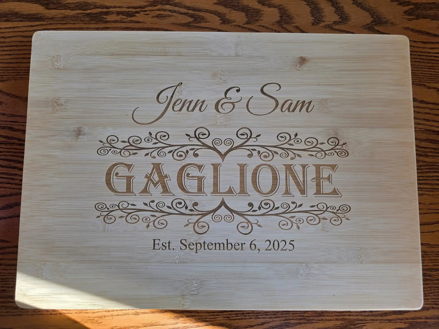 Custom Image Engraved Cutting Board – Photo or Artwork Engraving