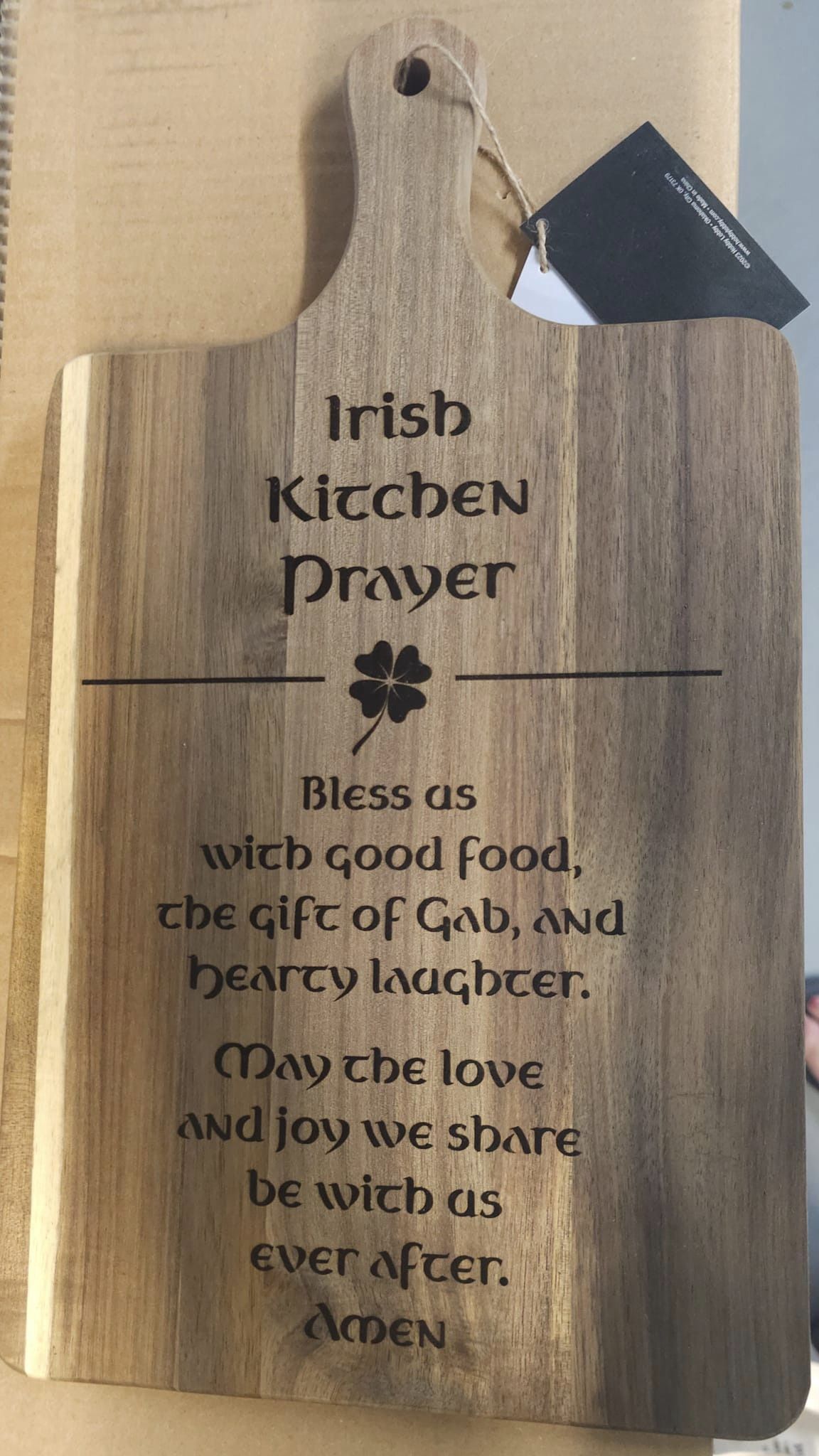 Irish Kitchen Prayer - cutting board - #tag1#