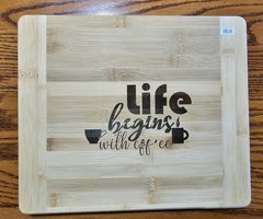 Life Begins With Coffee Cutting Board - cutting board - #tag1#