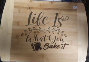 Life is What You Bake It Cutting Board - cutting board - #tag1#
