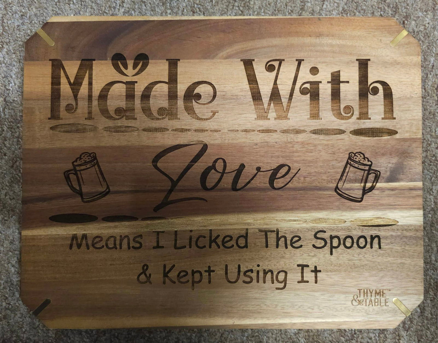 Made With Love - cutting board - #tag1#