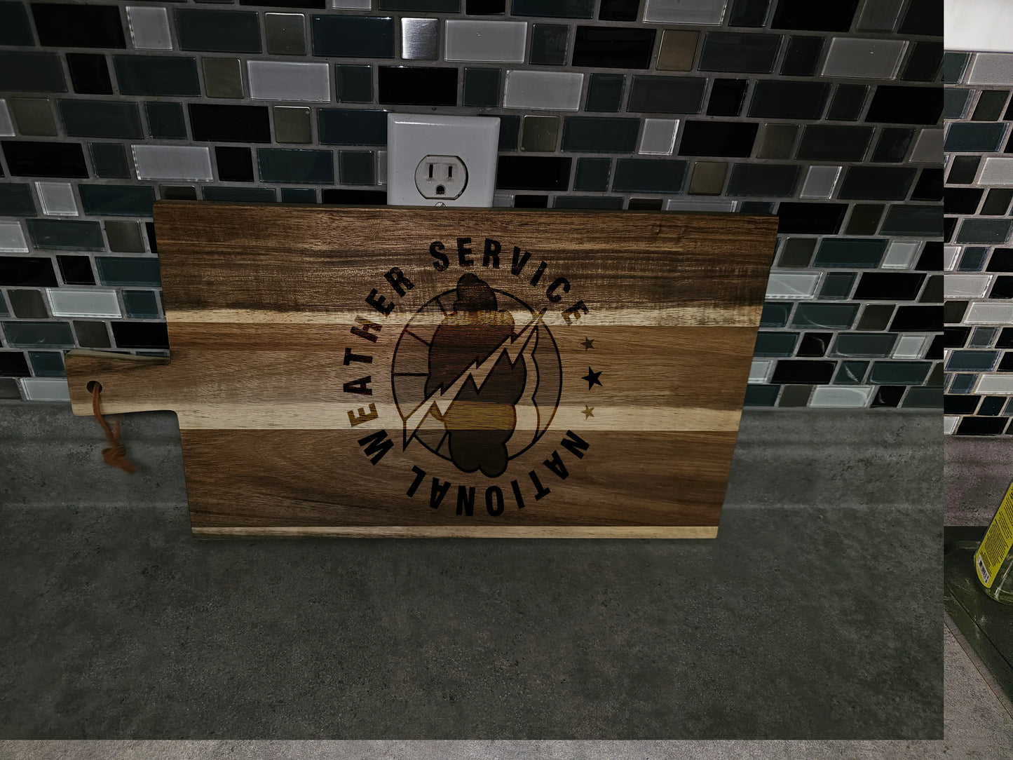Custom Logo Engraved Cutting Board – Personalized Branding Gift