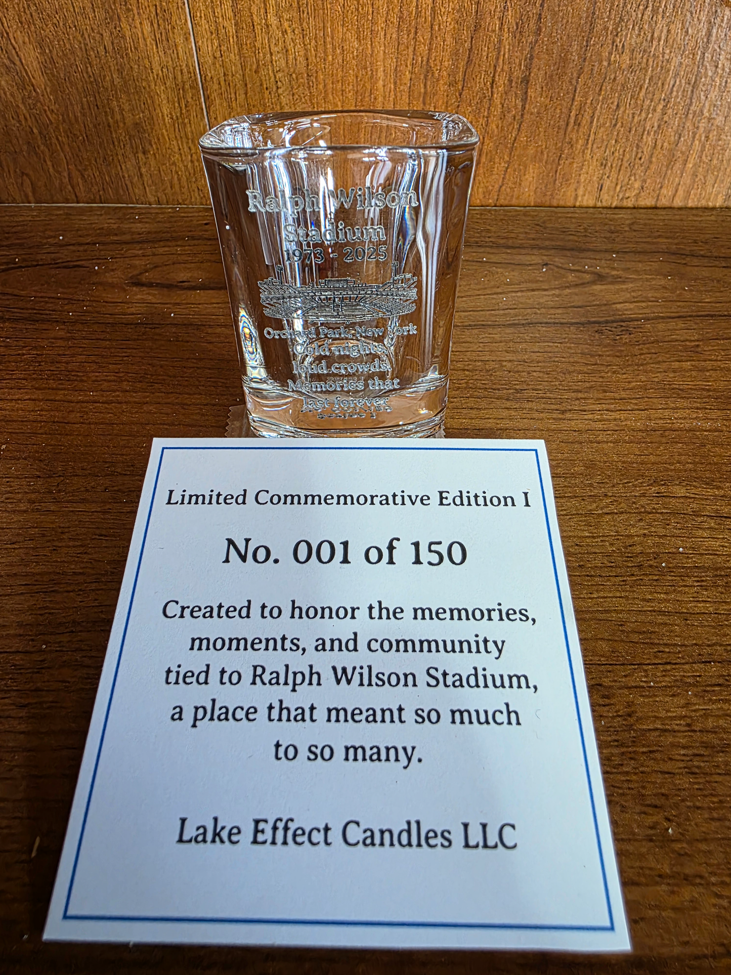 Ralph Wilson Stadium — Commemorative Shot Glass (Series I)