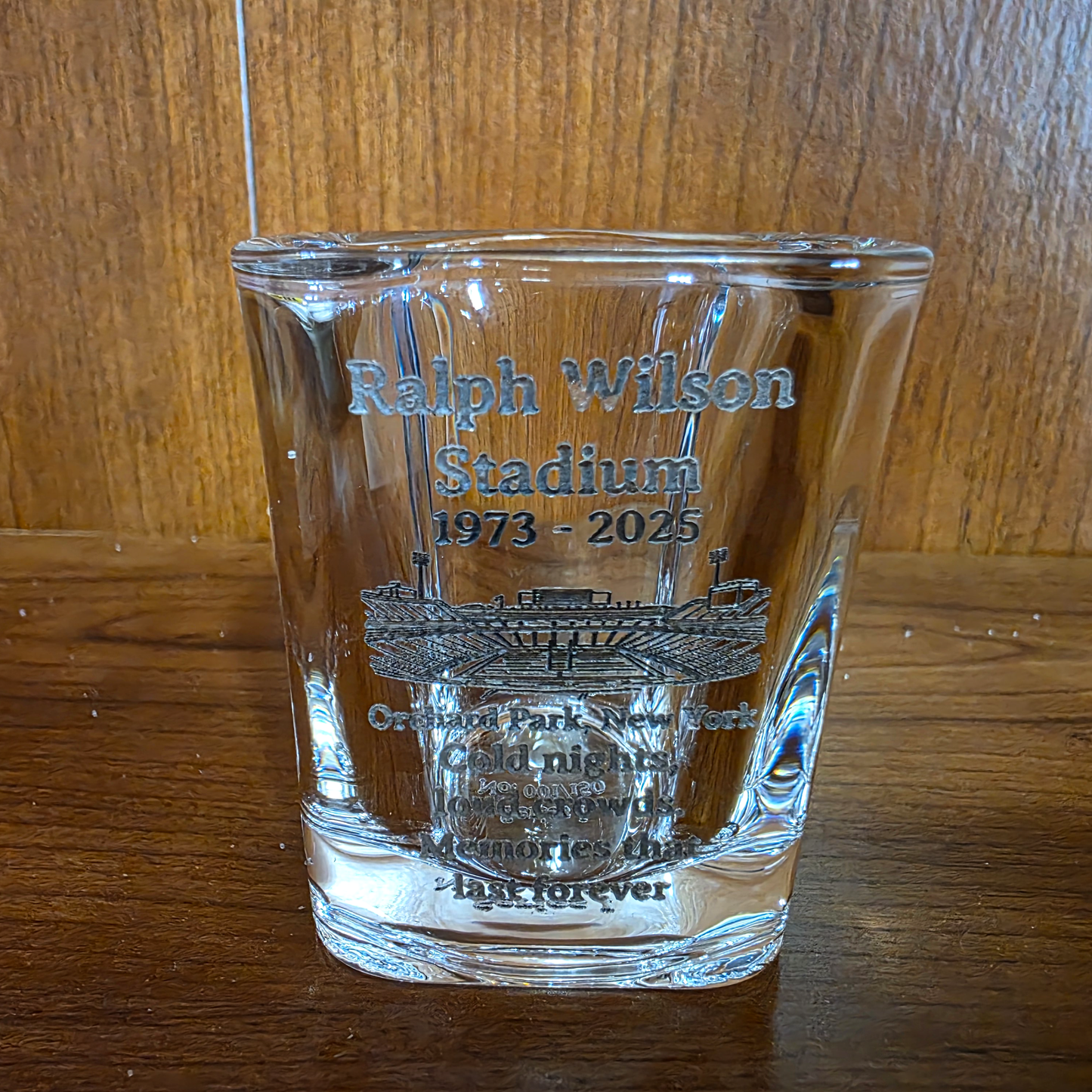 Ralph Wilson Stadium — Commemorative Shot Glass (Series I)