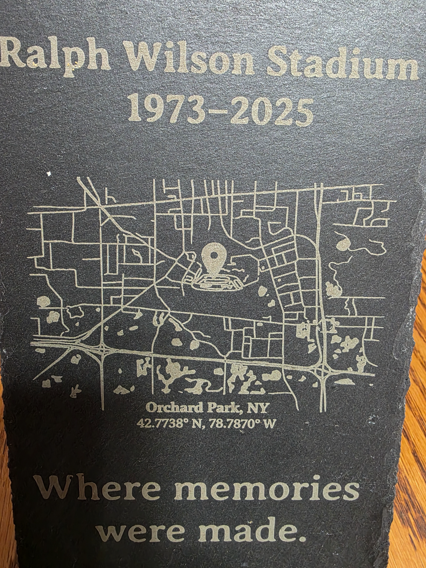 Ralph Wilson Stadium – Commemorative Slate Plaque (1973–2025)
