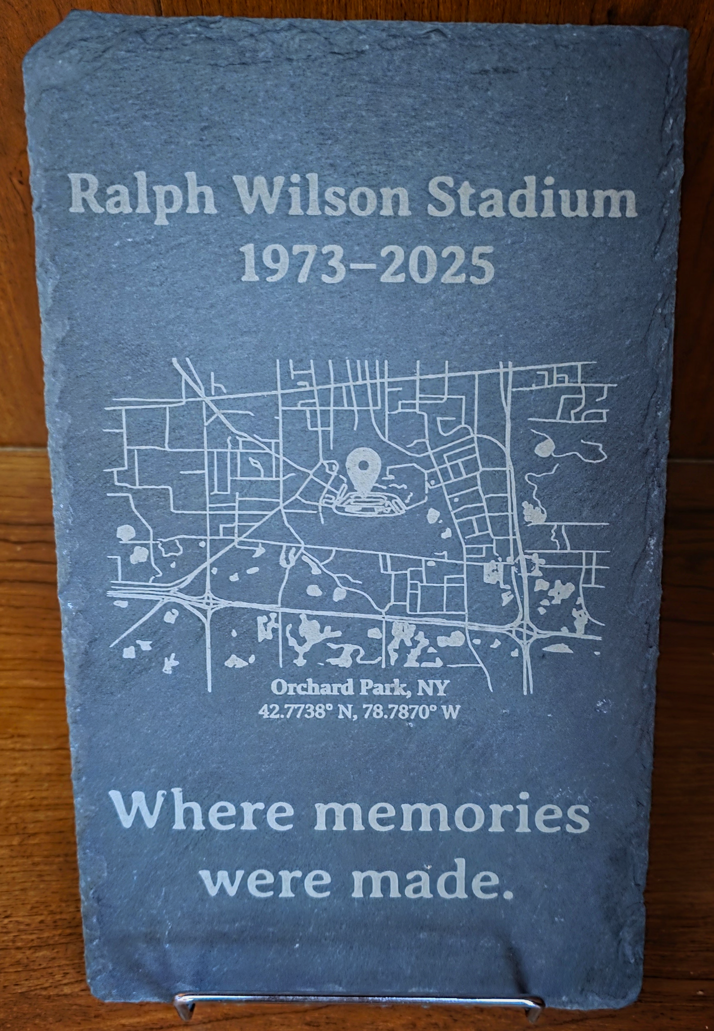 Ralph Wilson Stadium – Commemorative Slate Plaque (1973–2025)