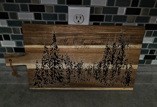 Custom Image Engraved Cutting Board – Photo or Artwork Engraving